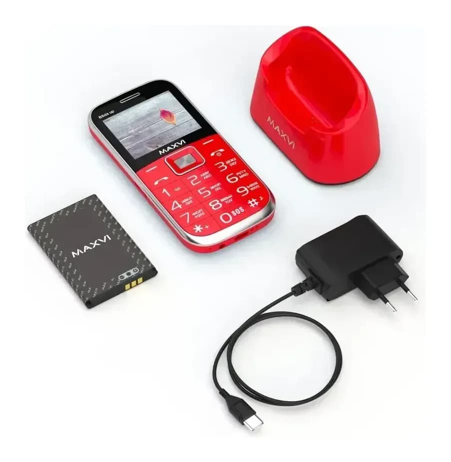 Мобильный телефон Maxvi B6ds up (красный)