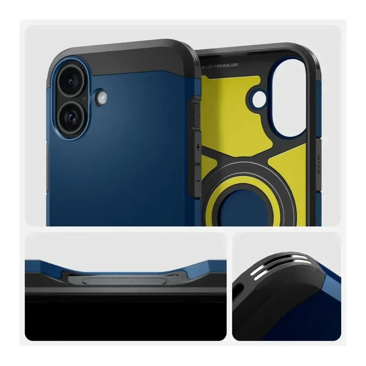 Чехол-накладка Spigen Tough Armor Mag Magsafe для iPhone 16 / ACS08217 (Navy Blue)