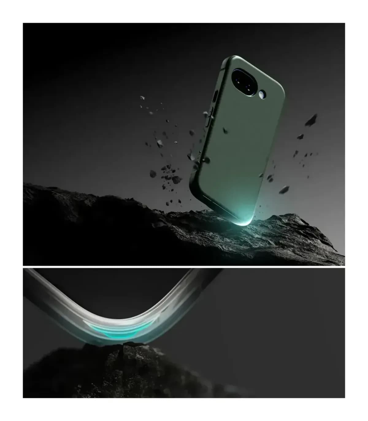 Чехол-накладка Ringke Onyx для Pixel 10a (Dark Green)