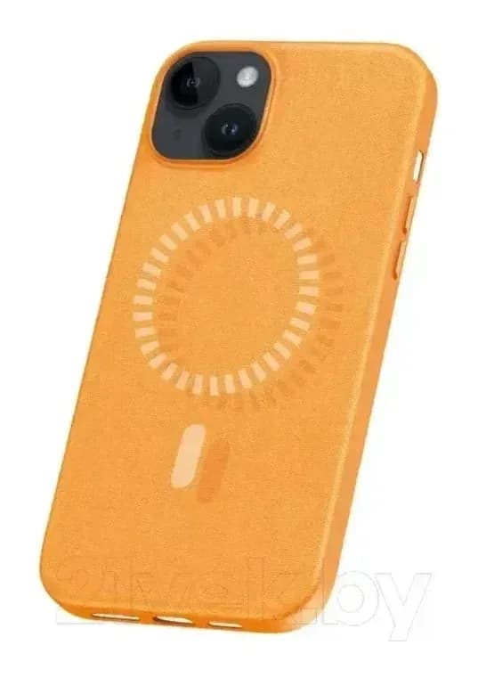 Чехол-накладка Baseus Fauxther для iPhone 15 / 660152094B (оранжевый)