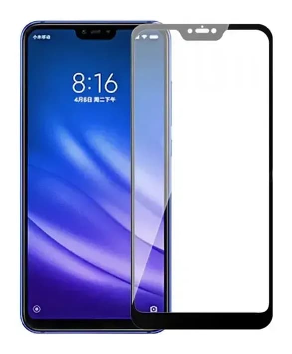 Защитное стекло для телефона Case Full Screen для Mi8 Lite (черный/глянец)