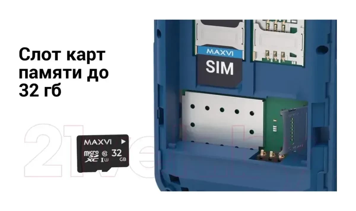 Мобильный телефон Maxvi P110 (черный)