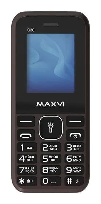 Мобильный телефон Maxvi C30 (коричневый)