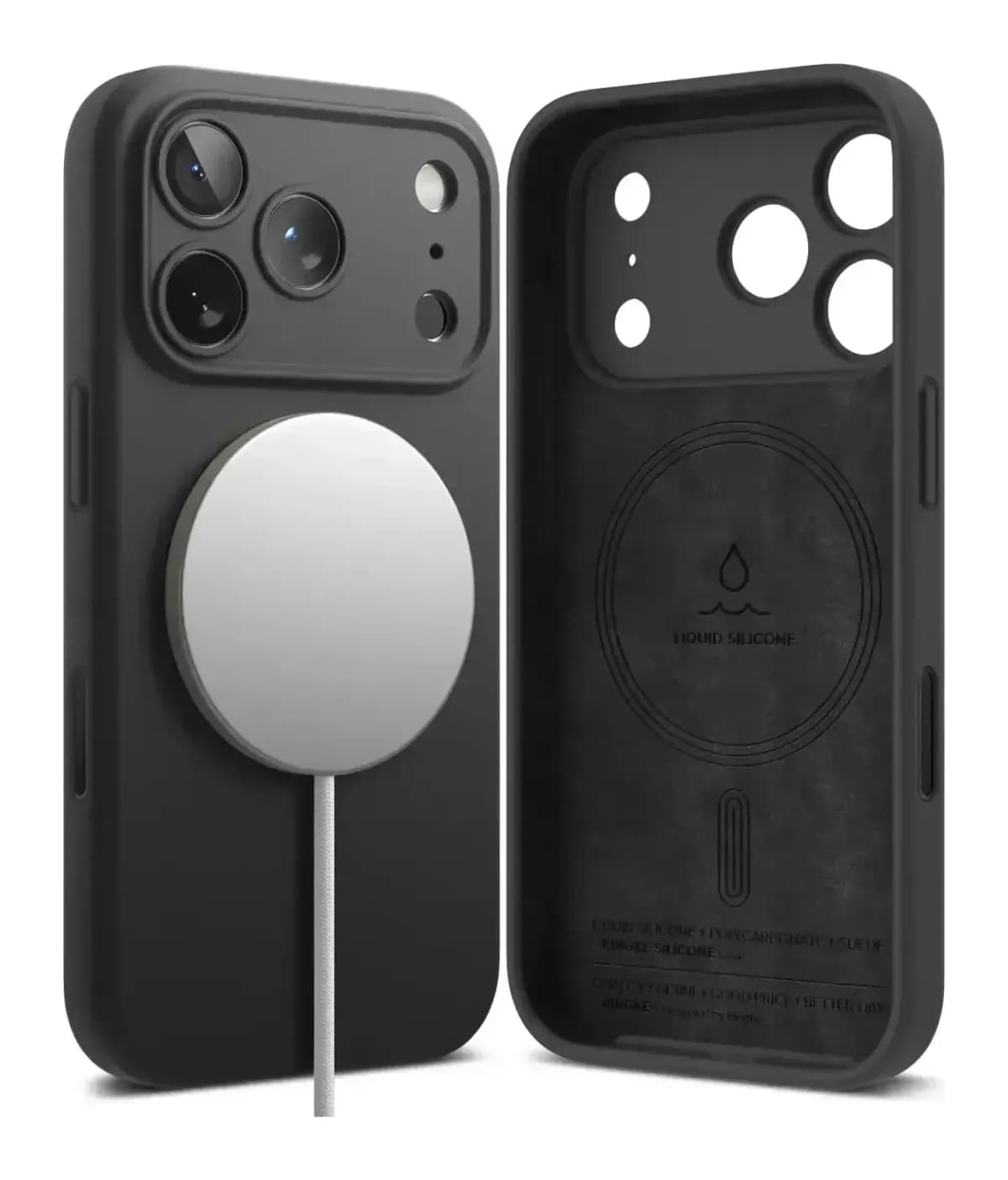 Чехол-накладка Ringke Silicone Magnetic для iPhone 17 Pro (Black)