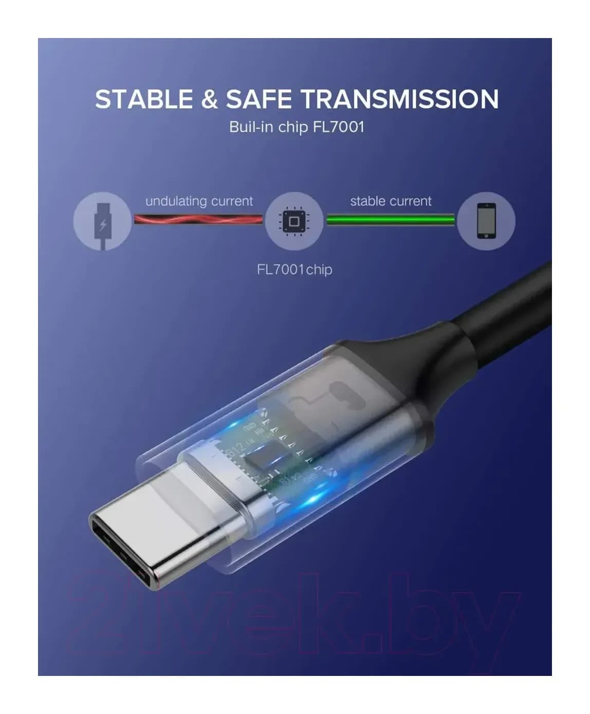 Зарядный кабель Ugreen US161 / 50751 (1.5м, серый)