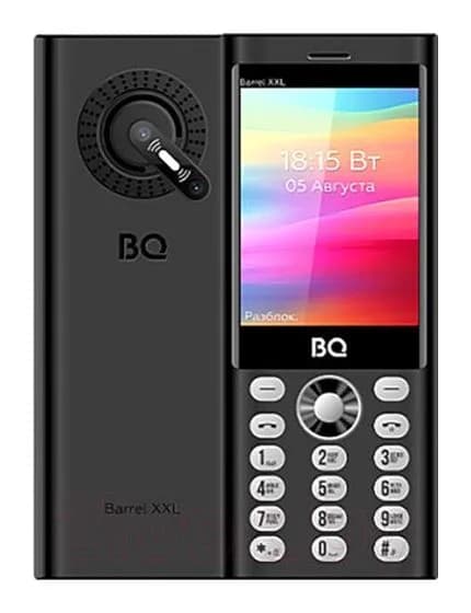 Мобильный телефон BQ 3598 Barrel XXL (черный/серебристый)
