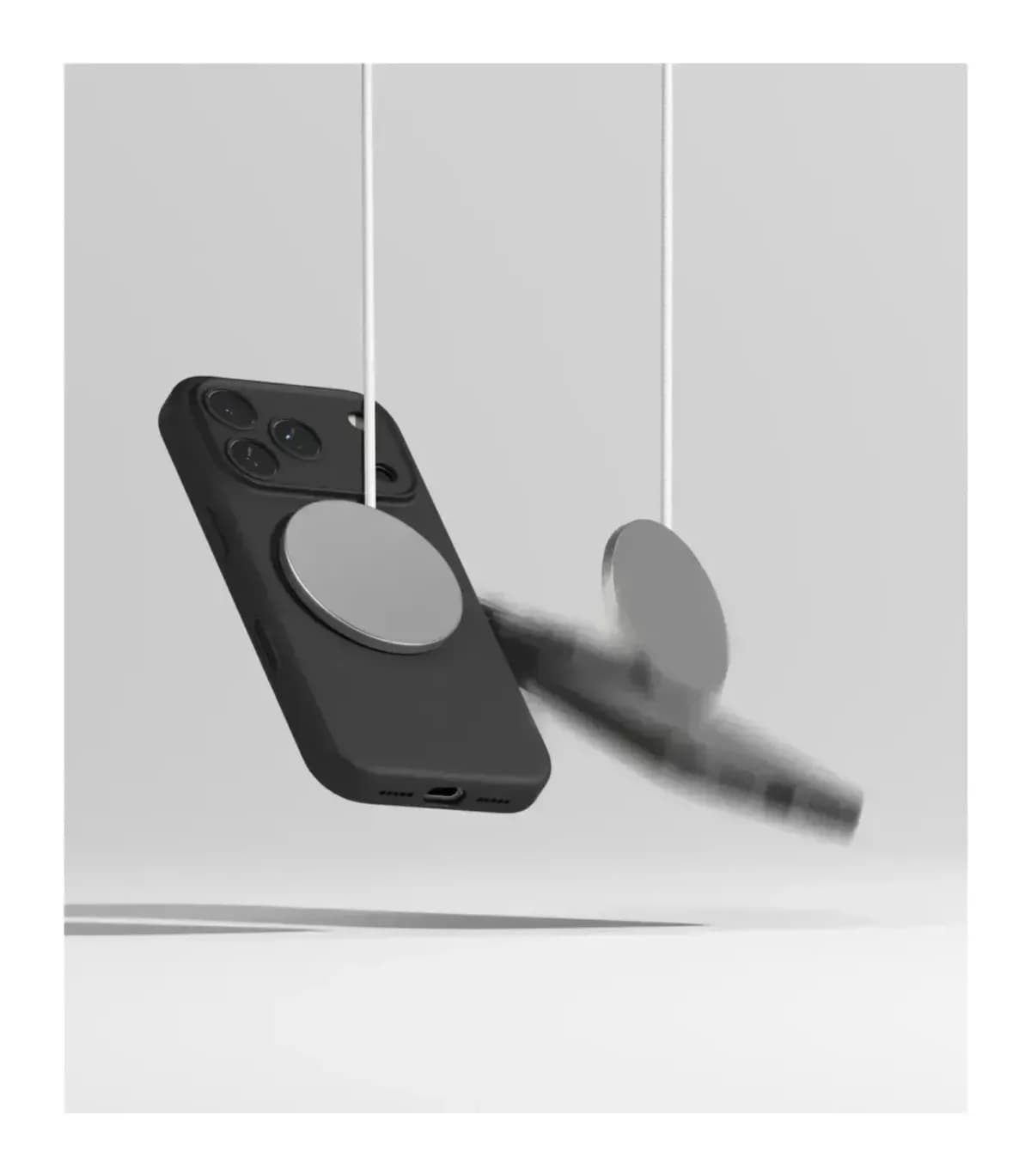 Чехол-накладка Ringke Silicone Magnetic для iPhone 17 Pro (Black)