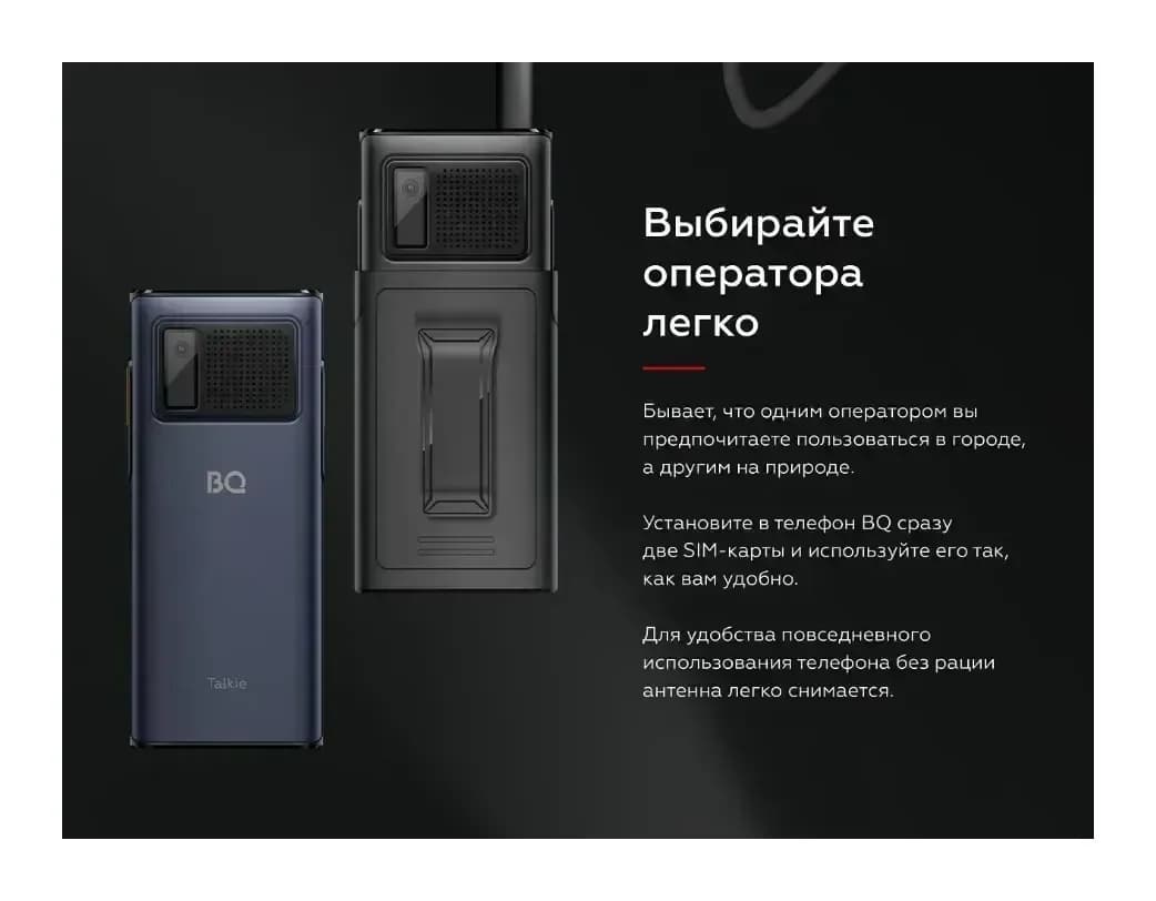 Мобильный телефон BQ Talkie BQ-2010 (черный)
