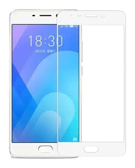 Защитное стекло для телефона Case Full Screen для Meizu M6 Note (белый/глянец)