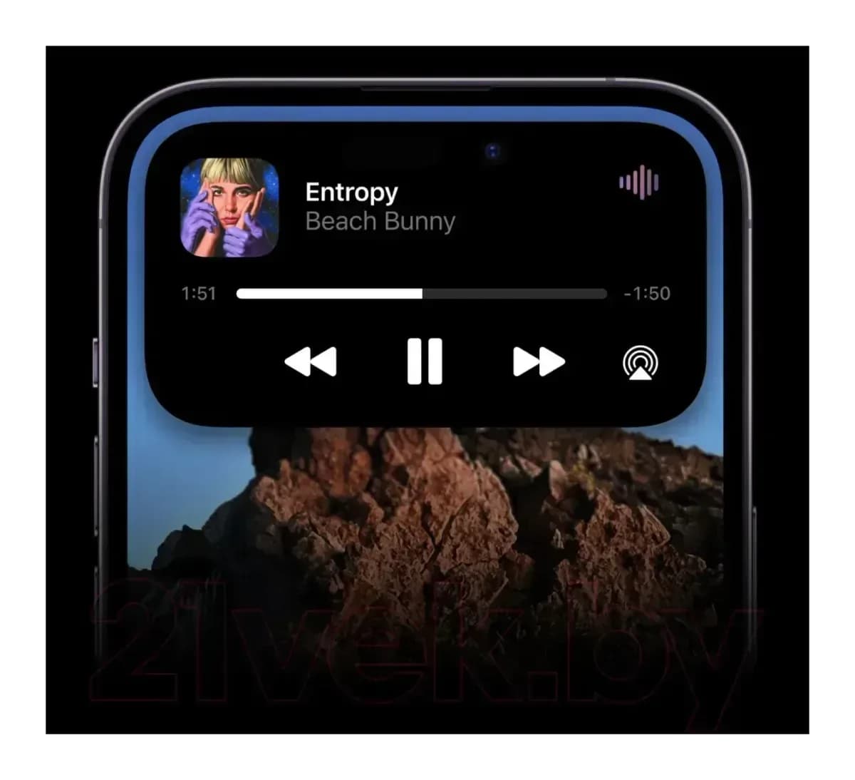 Смартфон восстановленный Apple iPhone 14 Pro 128GB Flip Грейд AC (Black)