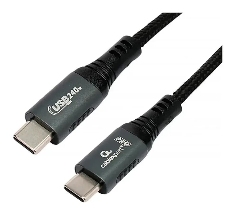 Зарядный кабель Gembird/Cablexpert СС-USB2.0-240W-2M (2м, черный)