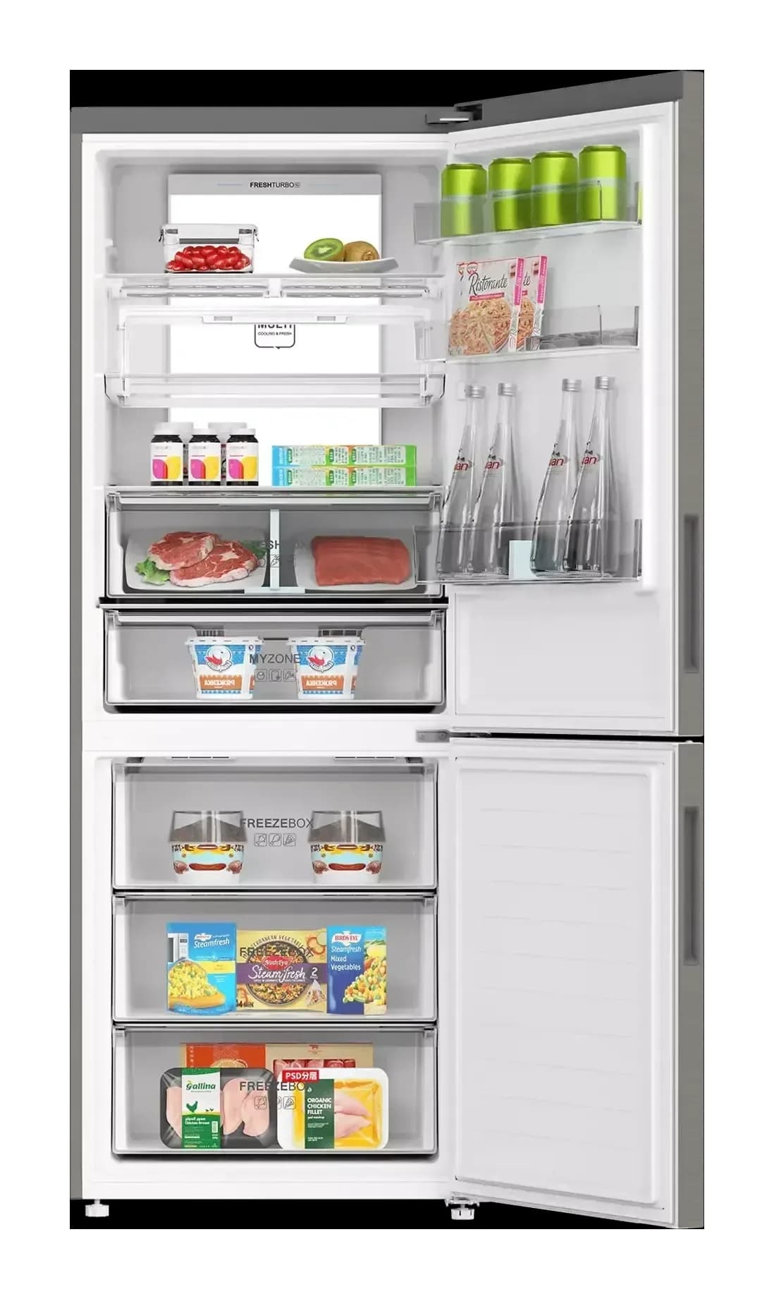 Холодильник с морозильником Haier C4F744CMGU1