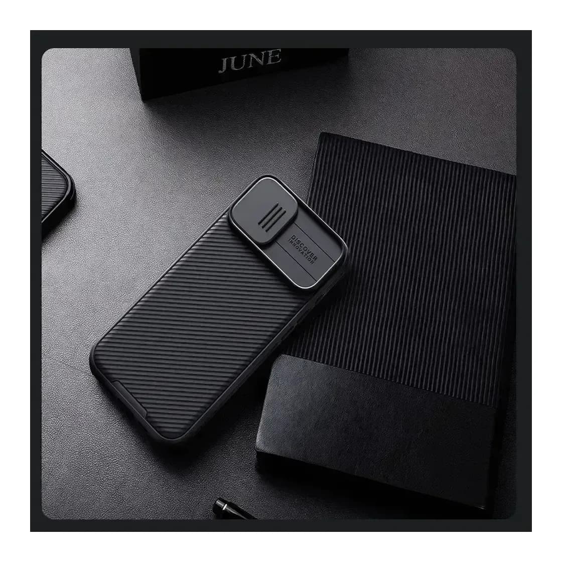 Чехол-накладка Nillkin CamShield Pro для iPhone 16 Plus (черный)