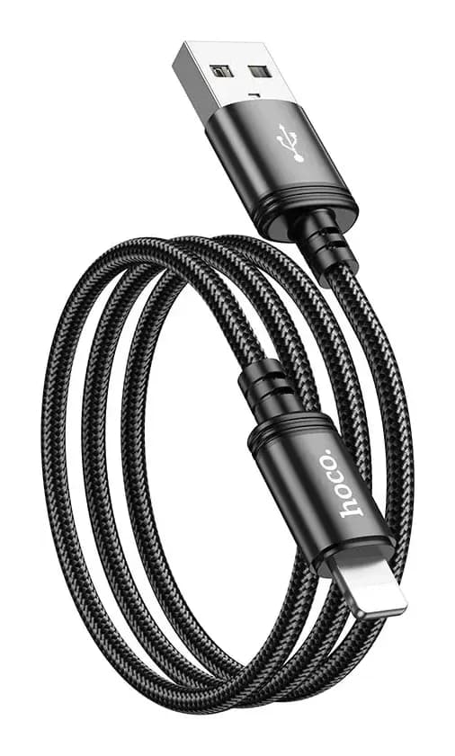 Зарядный кабель Hoco X89 Lightning (1м, черный)