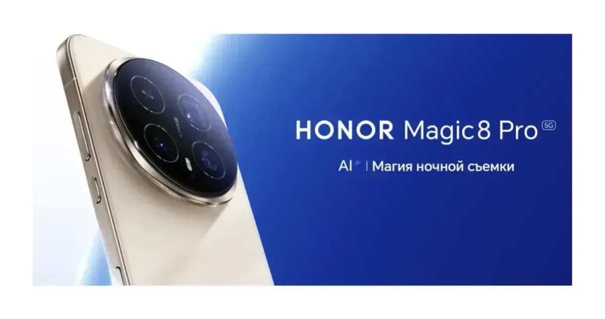 Смартфон HONOR Magic8 Pro 12GB/512GB (голубой металлик)