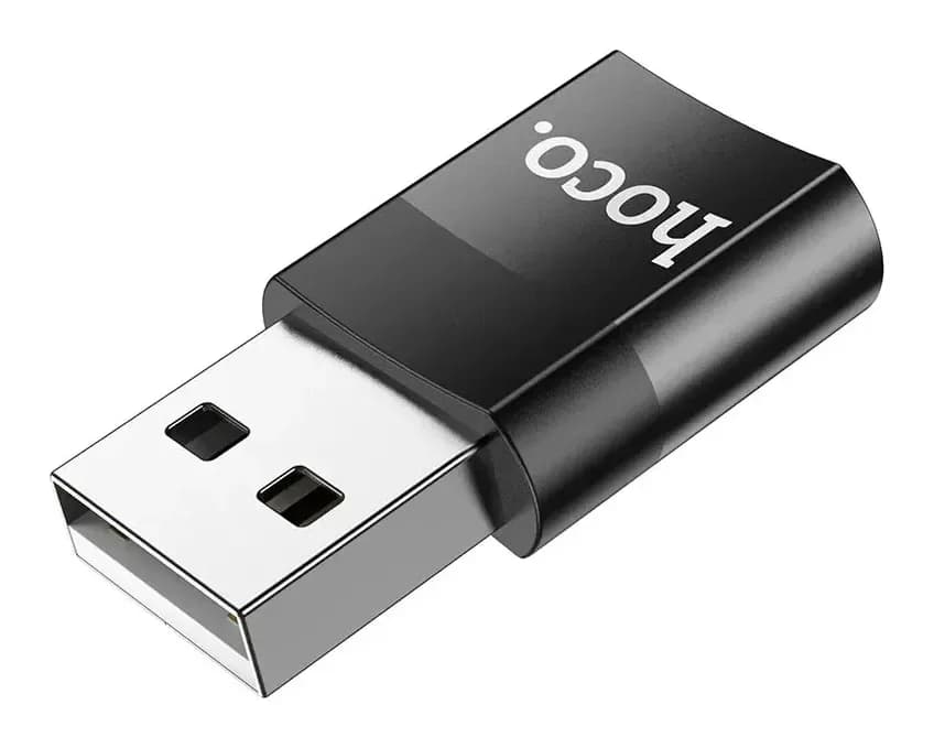 Адаптер Hoco UA17 USB 2.0 - Type-C (черный)