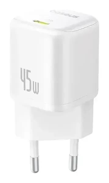 Адаптер питания сетевой Baseus PicoGo 45W EU / P10176800213-00 (белый)