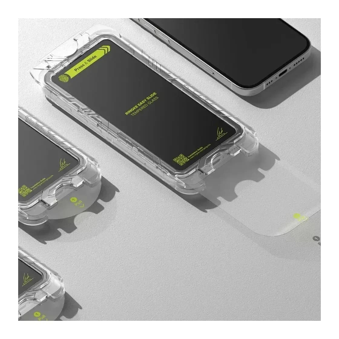 Защитное стекло для телефона Ringke Easy Slide для Iphone 16 Pro Max (2шт, черный)