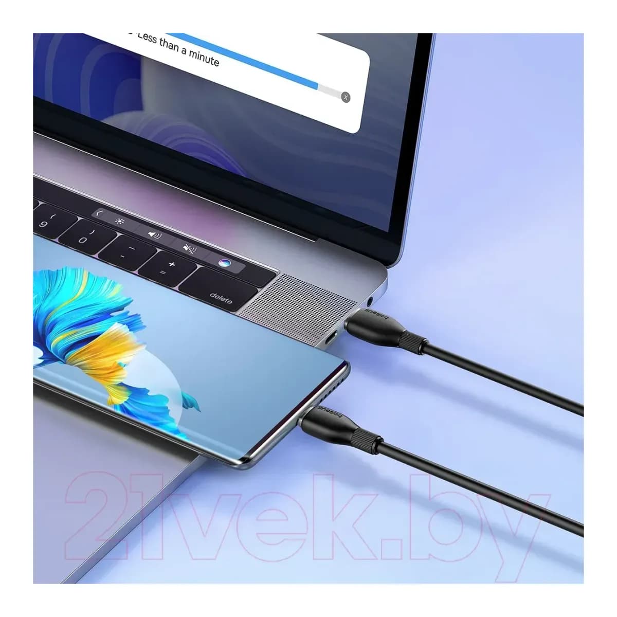 Зарядный кабель Baseus Pudding Type-C to Type-C 100W / P10355702111-00 (1.2м, черный)