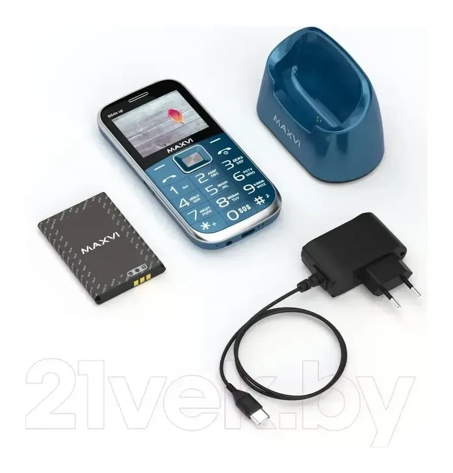 Мобильный телефон Maxvi B6ds up (маренго)