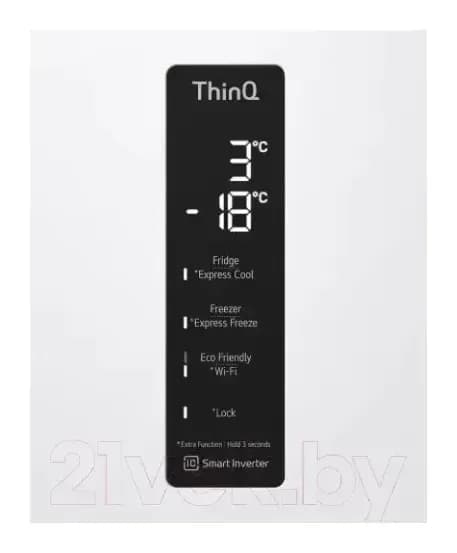 Холодильник с морозильником LG DoorCooling+ GA-B509MVQM