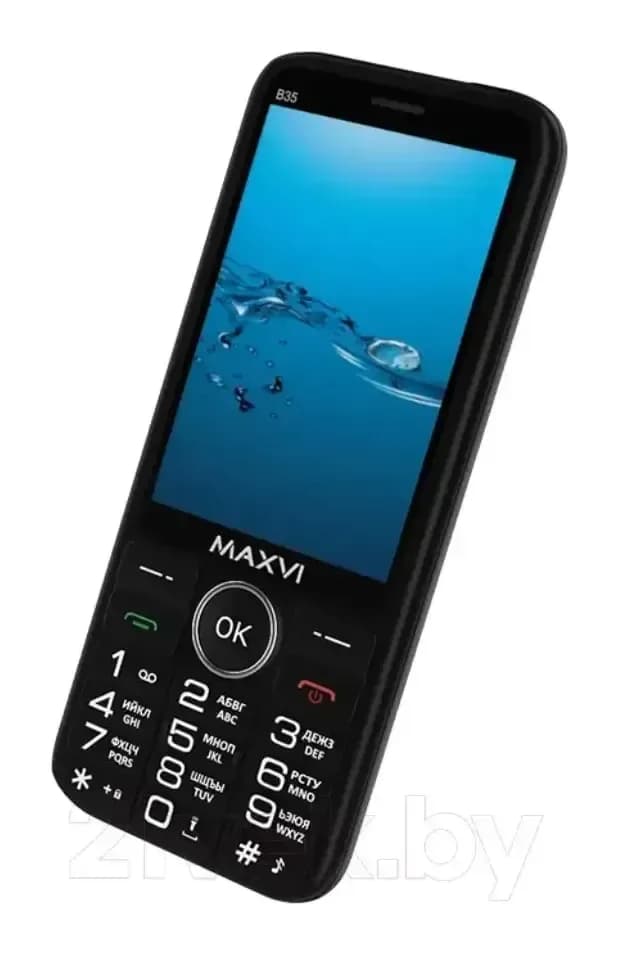 Мобильный телефон Maxvi B35 (черный+ЗУ)