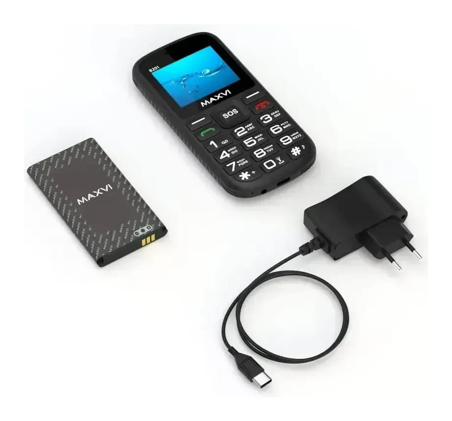 Мобильный телефон Maxvi B201 (черный)
