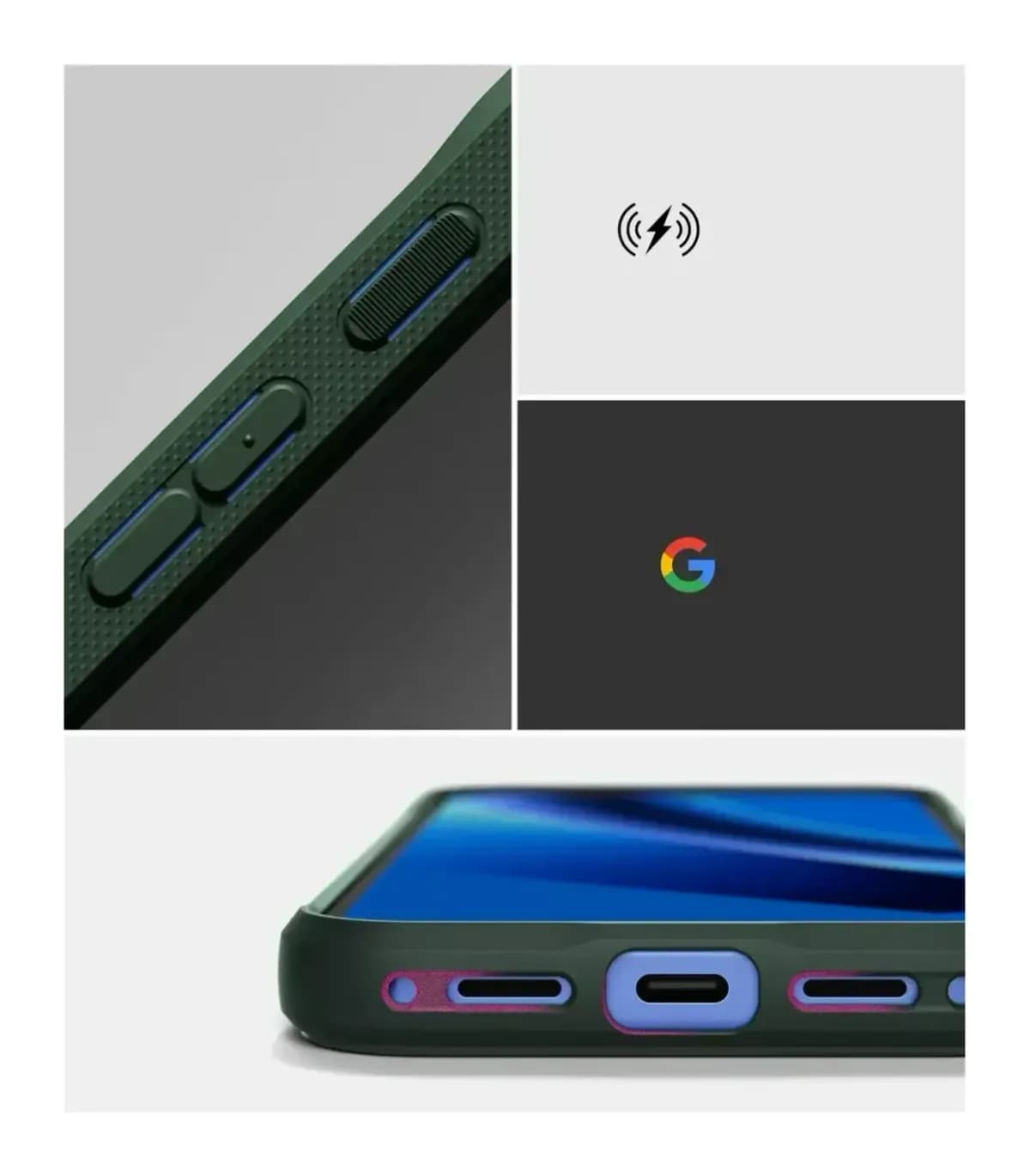 Чехол-накладка Ringke Onyx для Pixel 10a (Dark Green)