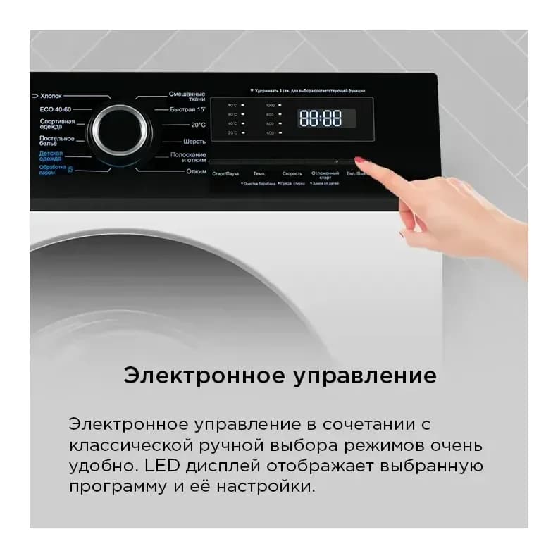 Стиральная машина Maunfeld MFWM127IWHD