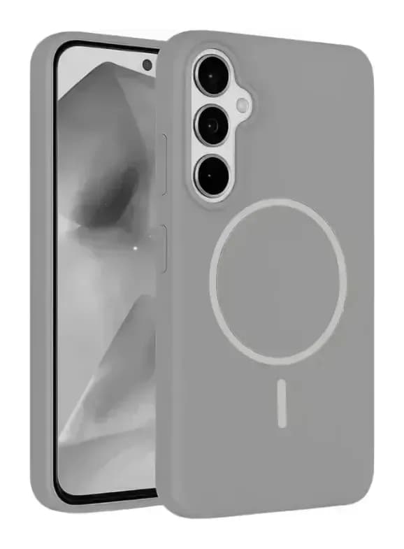 Чехол-накладка Bingo Silicone Magnetic для Samsung S25+ (серый)