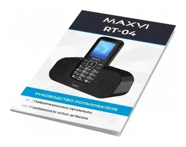 Мобильный телефон Maxvi RT-04 с док-станцией (черный)