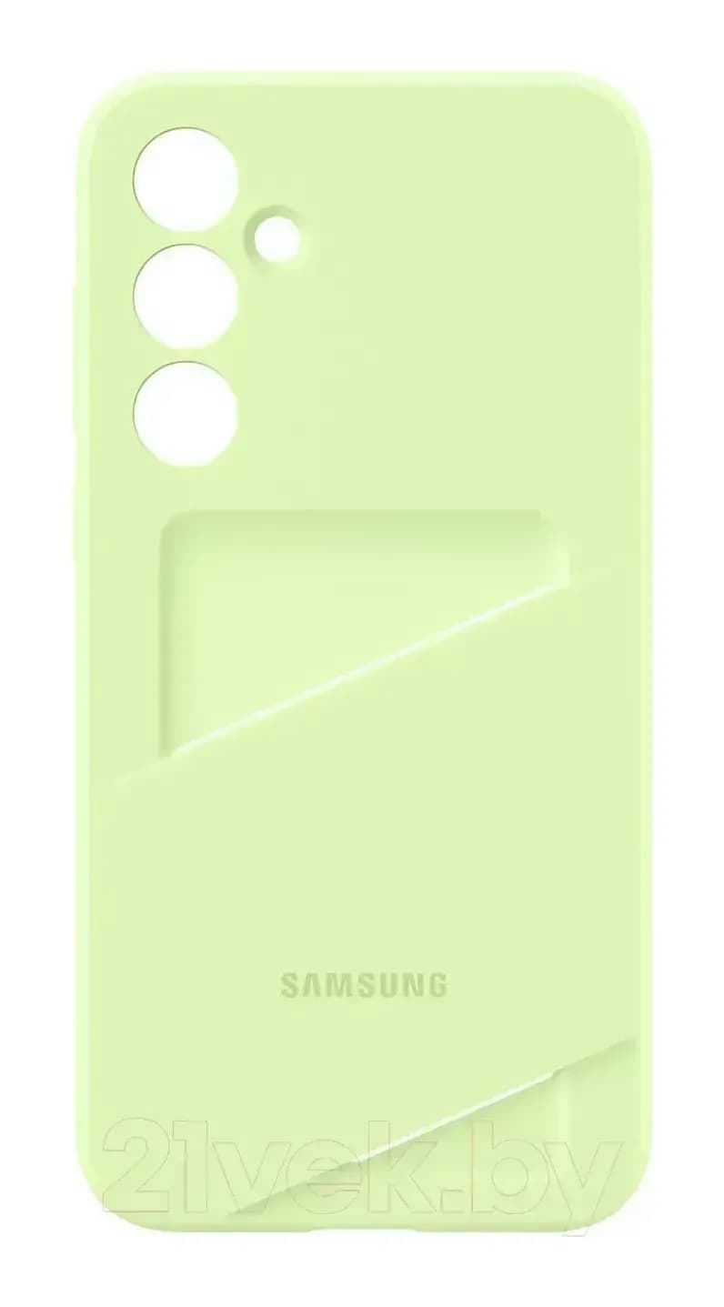 Чехол-накладка Samsung Card Slot Case для Galaxy A35 / EF-OA356TMEGRU (лайм)