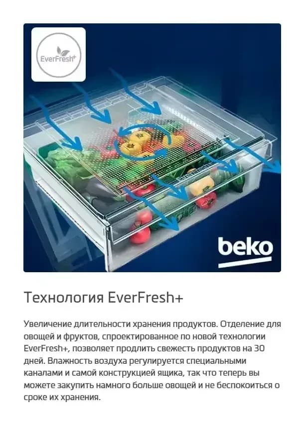 Холодильник с морозильником Beko B5RCNK363ZWB