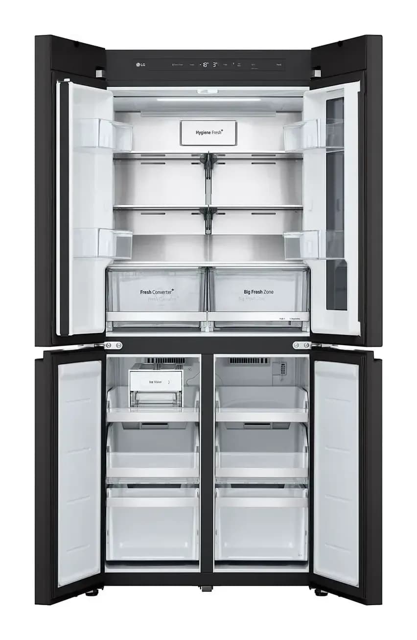 Холодильник с морозильником LG GC-V22FHBBM