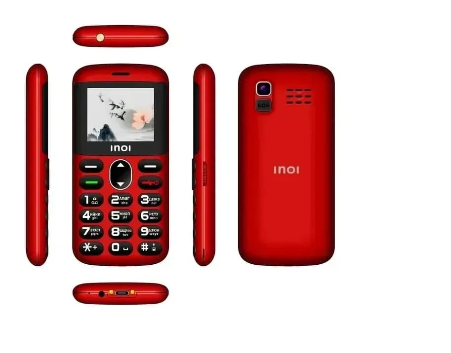 Мобильный телефон Inoi 148 Senior 4G (красный)
