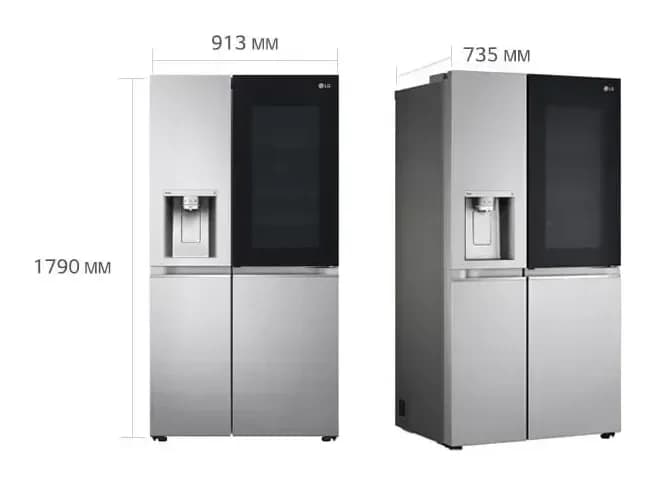 Холодильник с морозильником LG GC-X257CAEV
