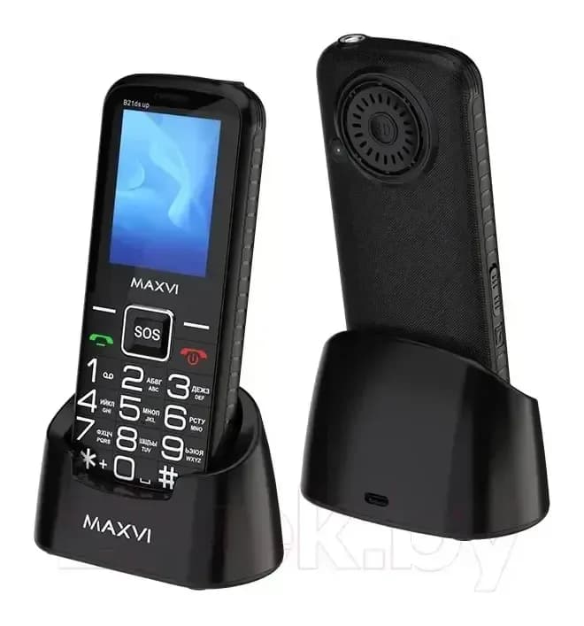 Мобильный телефон Maxvi B 21ds up (черный)