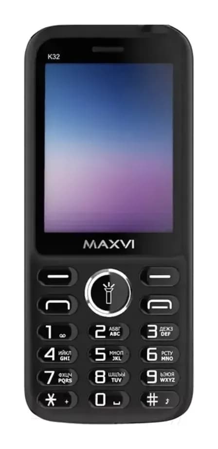 Мобильный телефон Maxvi K32 (черный+ЗУ)