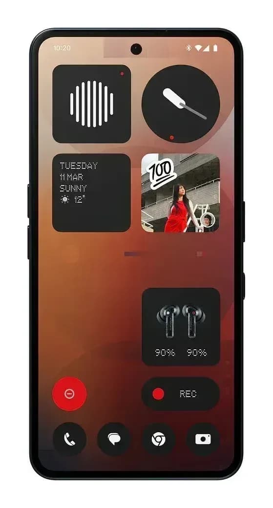 Смартфон Nothing Phone 3А 8GB/128GB (черный)