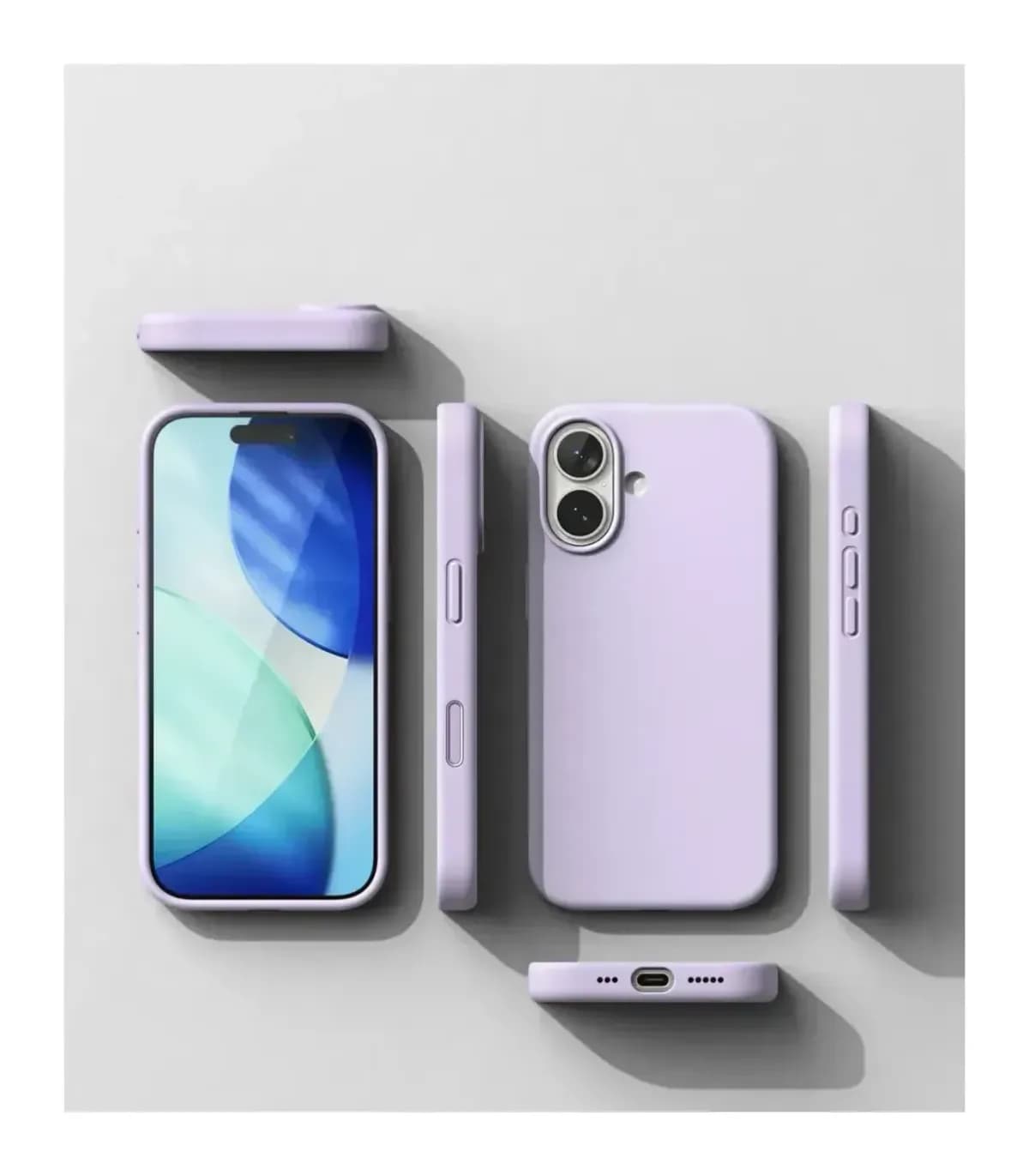 Чехол-накладка Ringke Silicone Magnetic для iPhone 17 (Light Purple)