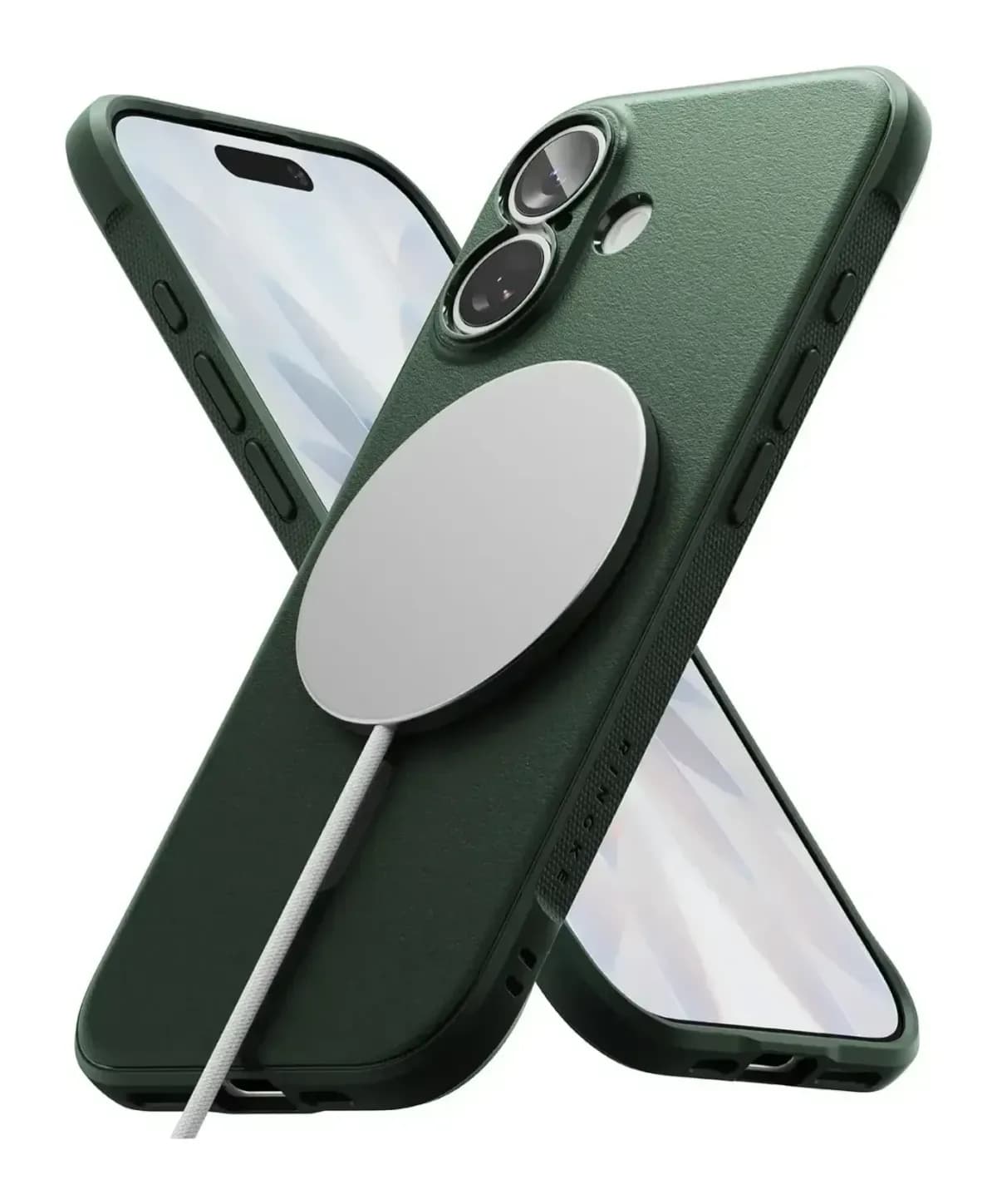 Чехол-накладка Ringke Onyx Magnetic для iPhone 17 (Dark Green)