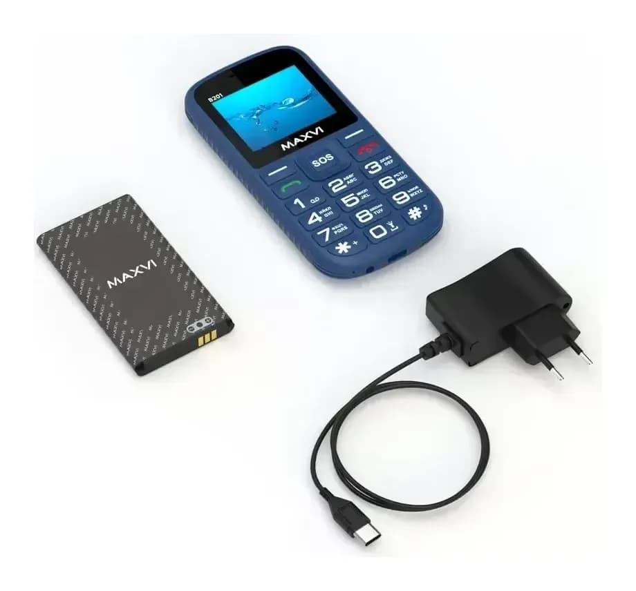 Мобильный телефон Maxvi B201 (синий)
