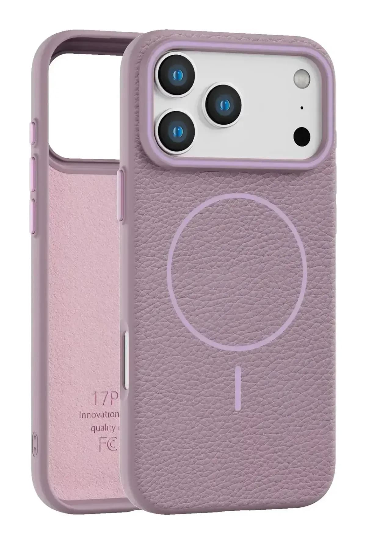 Чехол-накладка Bingo Litchi TPU для Apple iPhone 17 Pro Max (фиолетовый)