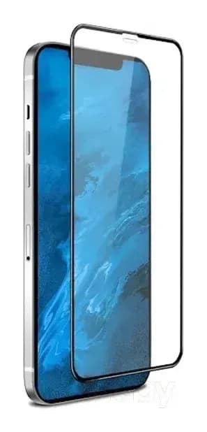 Защитное стекло для телефона Case 3D для iPhone 12/12 Pro (черный глянец)