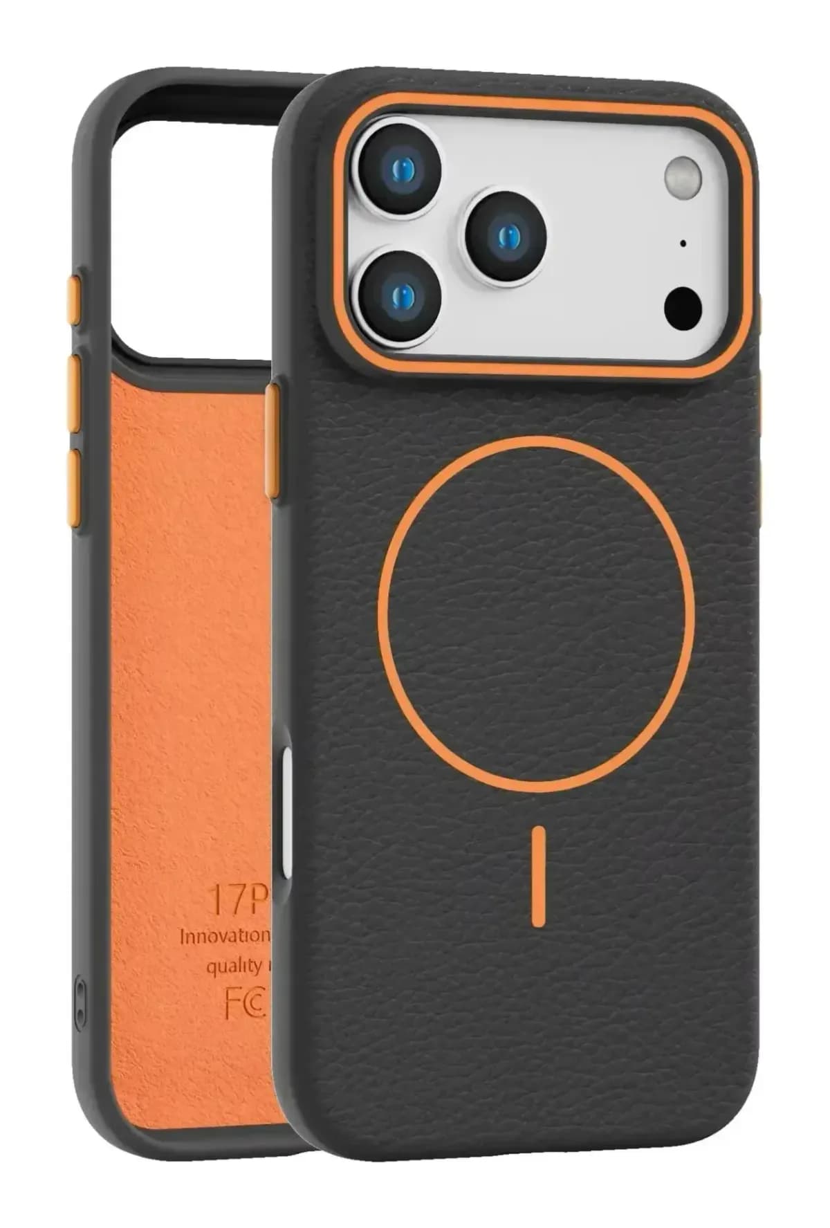 Чехол-накладка Bingo Litchi TPU для Apple iPhone 17 Pro Max (черный)