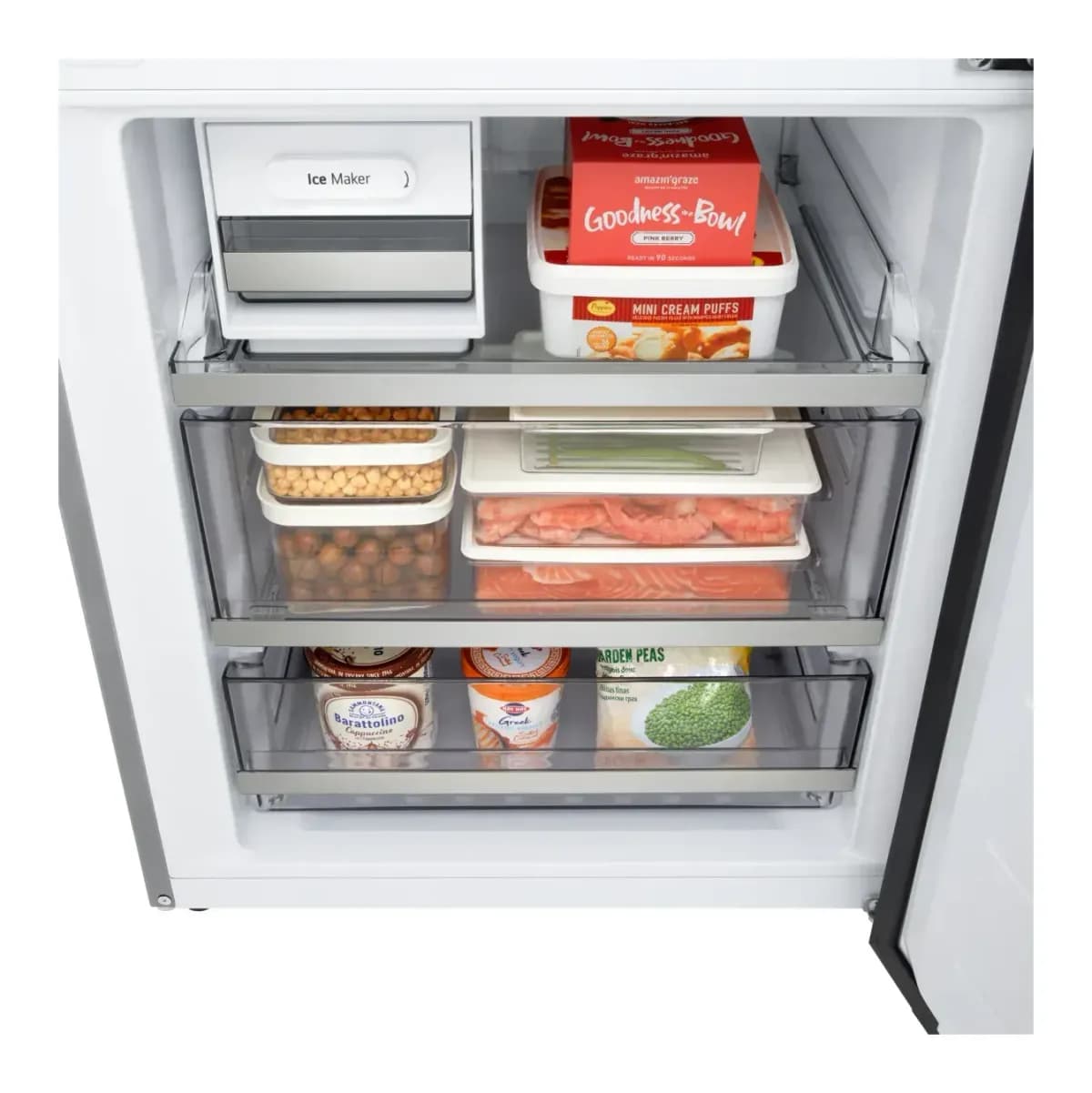 Холодильник с морозильником LG GC-B640FMKM