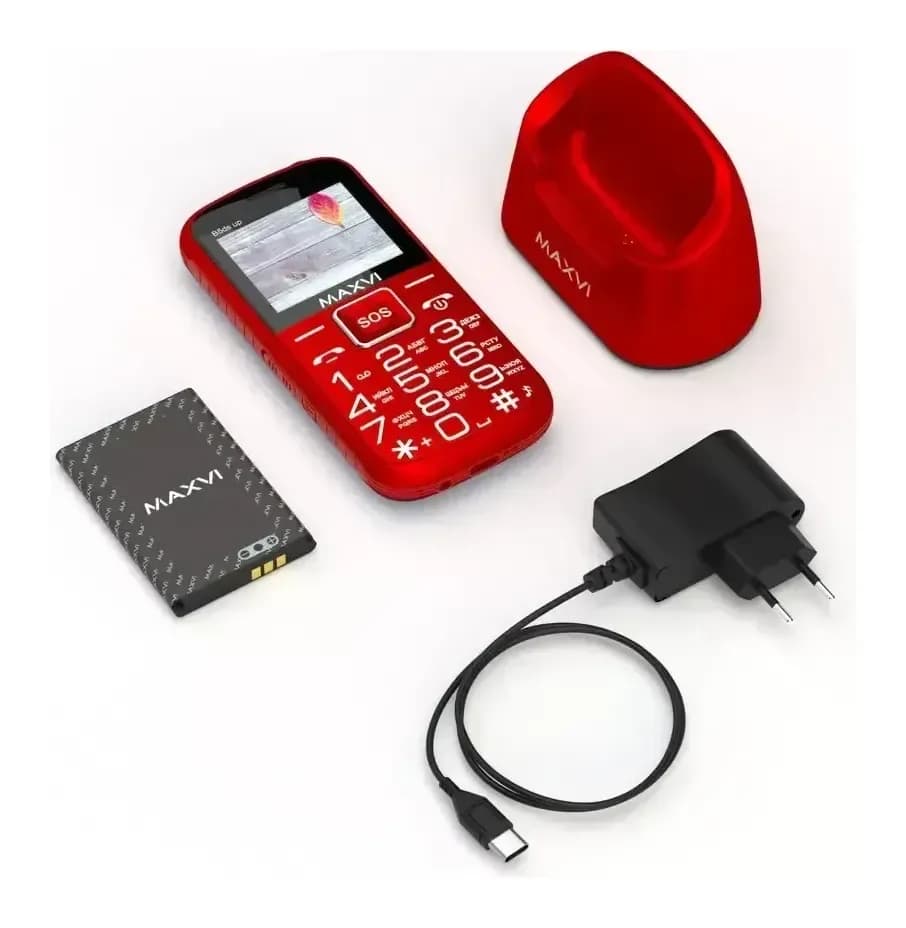 Мобильный телефон Maxvi B5ds up (красный)