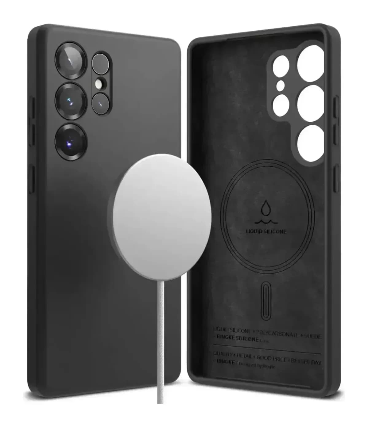 Чехол-накладка Ringke Silicone Magnetic Для Galaxy S25 Ultra (черный)