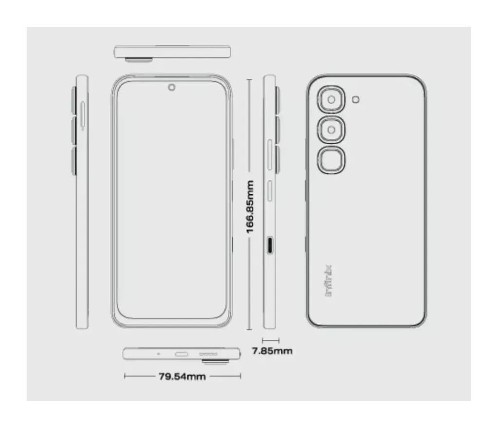 Смартфон Infinix Hot 70 Pro 8GB/256GB (черный)