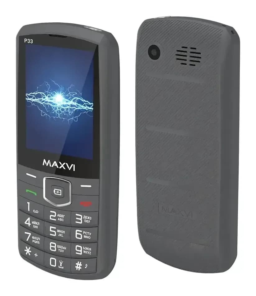 Мобильный телефон Maxvi P33 (темно-серый)